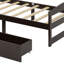 Lit plateforme avec deux tiroirs-104426393