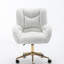 Chaise de bureau pivotante en tissu Teddy