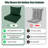 Fade Resistant Outdoor Chair Cushions Set Of 4, 19X19 Deep Seat Patio Cushions, 28D High Resilience Foam Replacement Patio Chair Cushions Set Of 4 With Removable Cover For Sofa, Adirondack Chair, Sectional,Dark Green-124950031-124950020