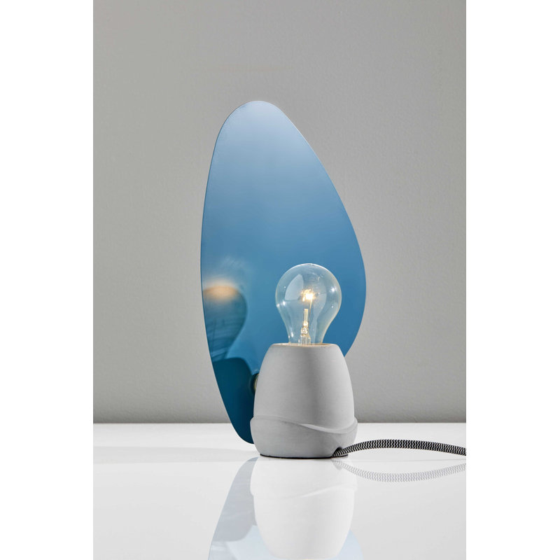 Lampe de table grise 12,75 po Montour, Turquoise