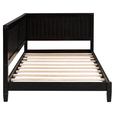 Twin Size Daybed/ Bed, Mid-Century Design With Armrest & , Wood For Home Use Armrest,