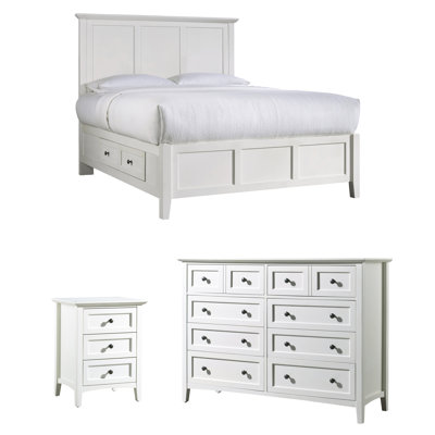 Liesl Solid Wood Piece Bedroom Set