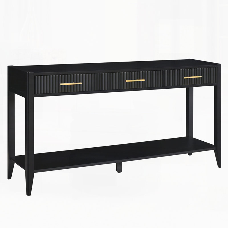 59.86" Console Table, Black