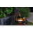Rain Barrel Pot with Tree and Birds 2.5-Feet Tall Outdoor Polyresin Fountain with Light