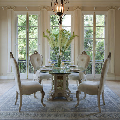 Round Glass Dining Table
