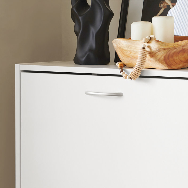 Armoire de rangement, H 45,27 po x l 23,6 po x P 9,4 po, Blanc