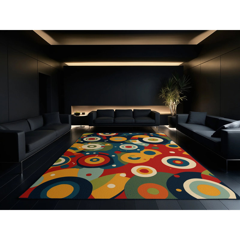 Funky Glow Rug, Square 5'