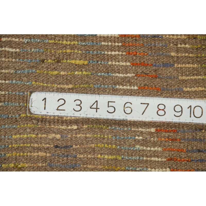 Chevron Style Wool Moroccan Oriental Runner Rug 3x10