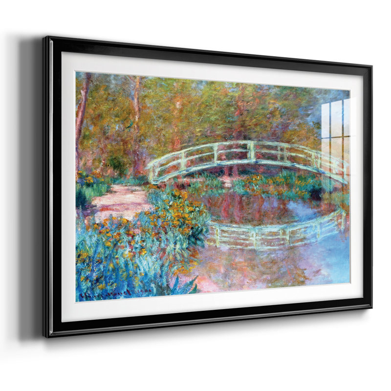 Le pont japonais (le pont dans le jardin de Monet), 1900, Noir, H 15 po x l 21 po x P 1,5 po