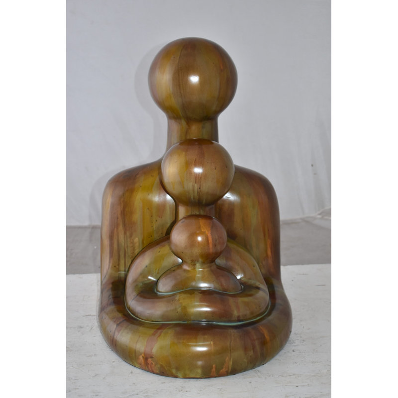 Statue en résine Waveline Contemporary Family Embrace: 13 po x 14 po x H 19 po