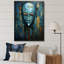 Blue Serenity African Mask - Masque africain, art mural-710981950-677731793