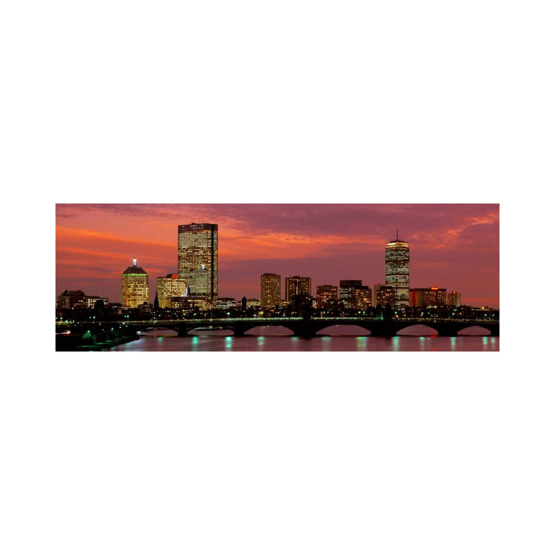 Back Bay, Boston, Massachusetts, USA by Panoramic Images - Wrapped Canvas Panoramic Gallery-Wrapped Canvas Giclée