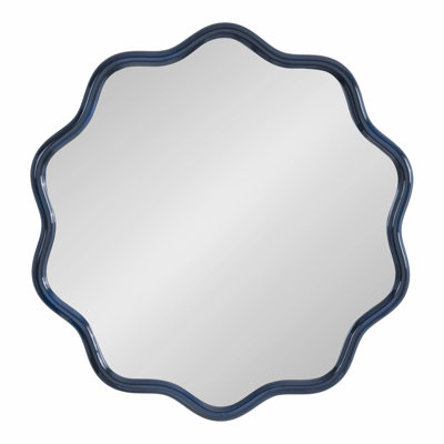 Talma Round Scalloped Wall Mirror