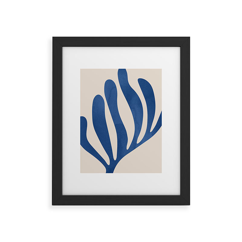 DreamPrintDesigns Matisse, reproduction d'art encadrée, Noir, H 14 po x l 11 po