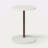 C-Shaped End Table Small Side Table For Couch Sofa Table With Frame For Living Room Bedroom Bedside