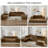  Sisler 6 Piece 141.6" Oversized L Shape Upholstered Convertible Modular Corduroy Compression Sofa with Storage Pockets, No Assembly-1730853195