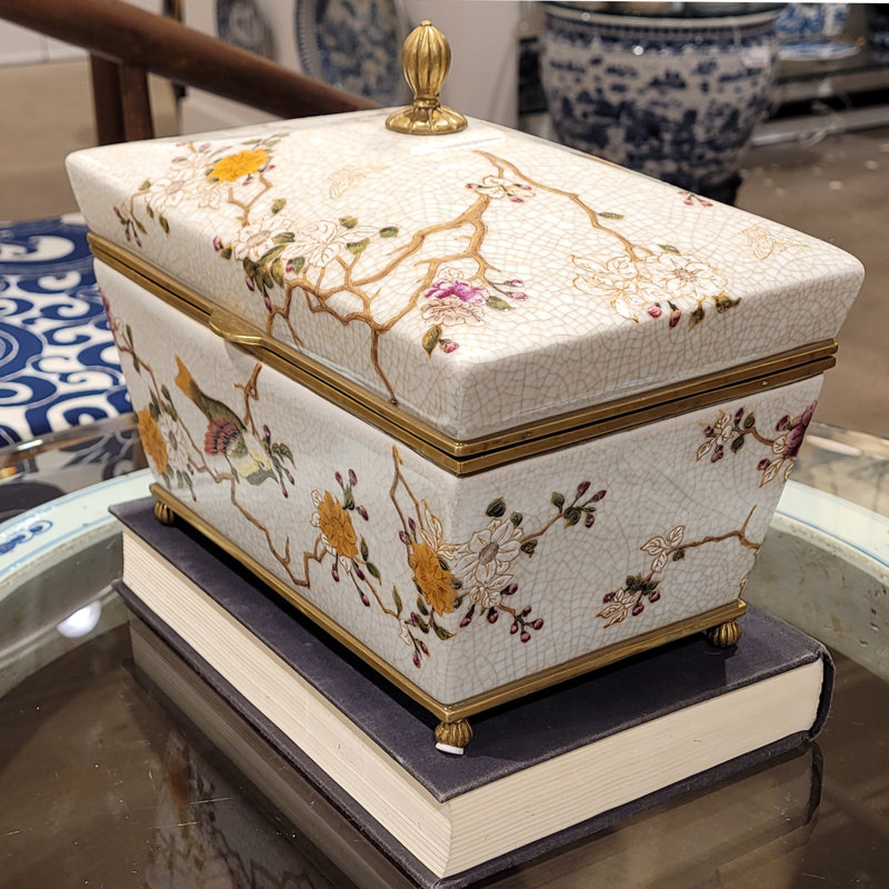 Porcelain Box With Bronze Ormolu