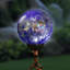 Piquet de jardin solaire en verre nid d'abeille perlé-38815118