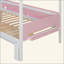 Lit superposé en bois en forme de maison avec glissade et escalier de rangement, cadre de lit pour enfants-129932103