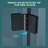 Fold Frameless Shower Door With Tempered Glass