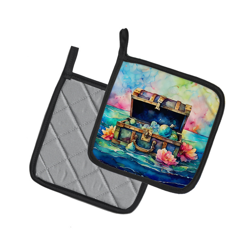 Caroline's Treasures Nautical Collection Polyester Potholder Set