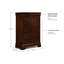 Commode 5 tiroirs l 31,75 po Aaleiyah