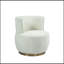 Chaises d'appoint pivotantes tonneau avec siège large-130605531