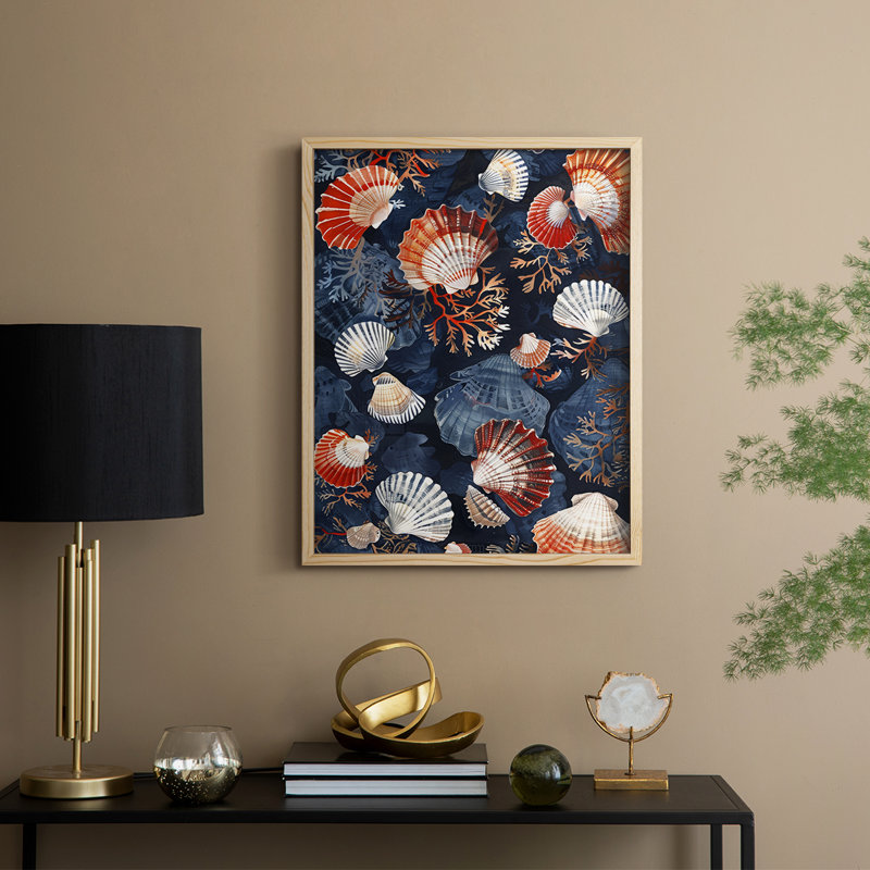 NAUTICAL Series CECIX, reproduction encadrée - bois massif, H 11 po x l 9 po