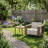 2-Piece Patio Rattan Wicker Armchair with Table