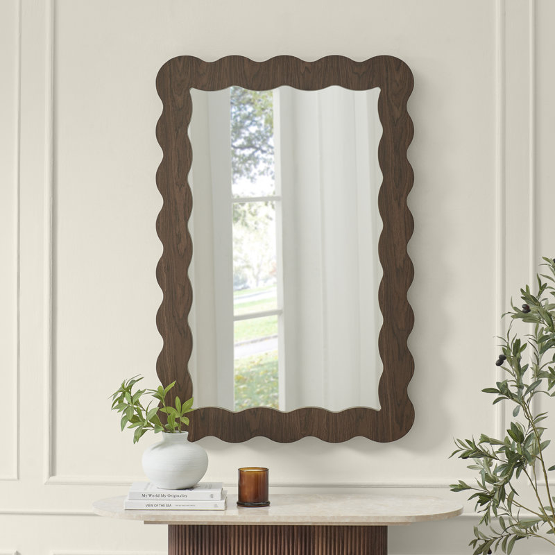Deaysha Solid Wood Abstract Mirror, 120 cm H x 80 cm W