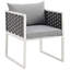 Chaise de salle à manger d'extérieur Stance Aluminium-1038371101