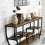 Table de console d'entrée industrielle avec tablettes-605639654