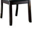 Chaises de salle à manger de style transitionnel pour 2 personnes, couleur cerise brune, assise, dossier courbé, structure en bois massif 2 - cerisier, bois, distinctif