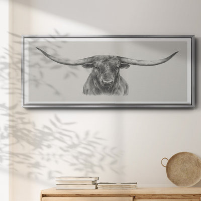 Longhorn bull - toile encadrée