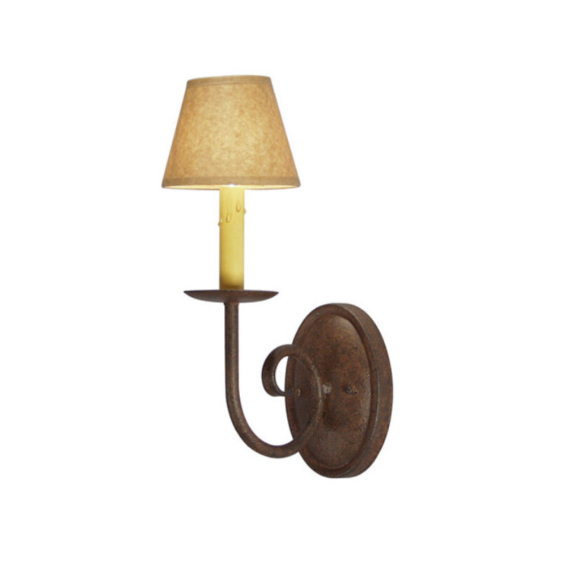 Squire 1 - Light Candle Wall Light, Black Trumpet, Cajun Spice