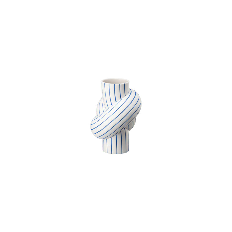 Node Porcelain China Table Vase, Blueberry