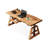 Brown Rectangular Hight adjustable Solid Wood with 1 drawers desk-108201452