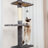 Interactive adjustable 6-tier floor-standing cat tower
