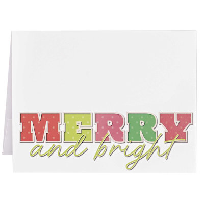Christmas Money Card Merry Bright Set