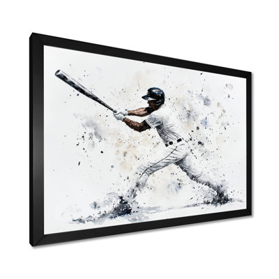 Décoration murale Minimal Baseball Swing II - Sport Baseball