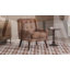 Fauteuil d'appoint moderne du milieu du siècle, 68 cm (26,77 po), revêtement en lin, fauteuil confortable avec dossier capitonné, coussin en mousse haute densité et pieds en bois massif-212931325
