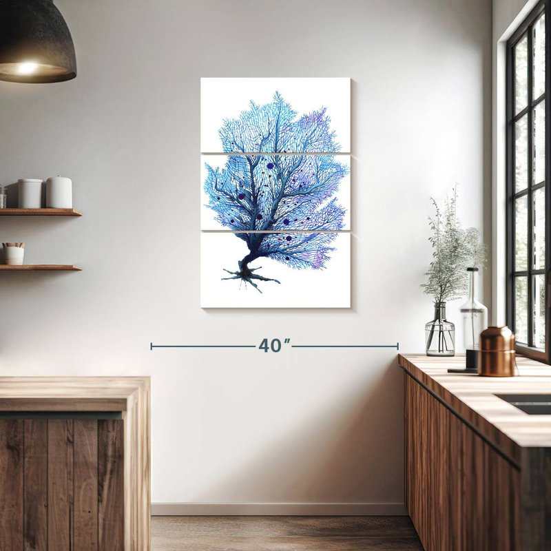 Brampt Fan Coral Blue, 38" H x 24" W