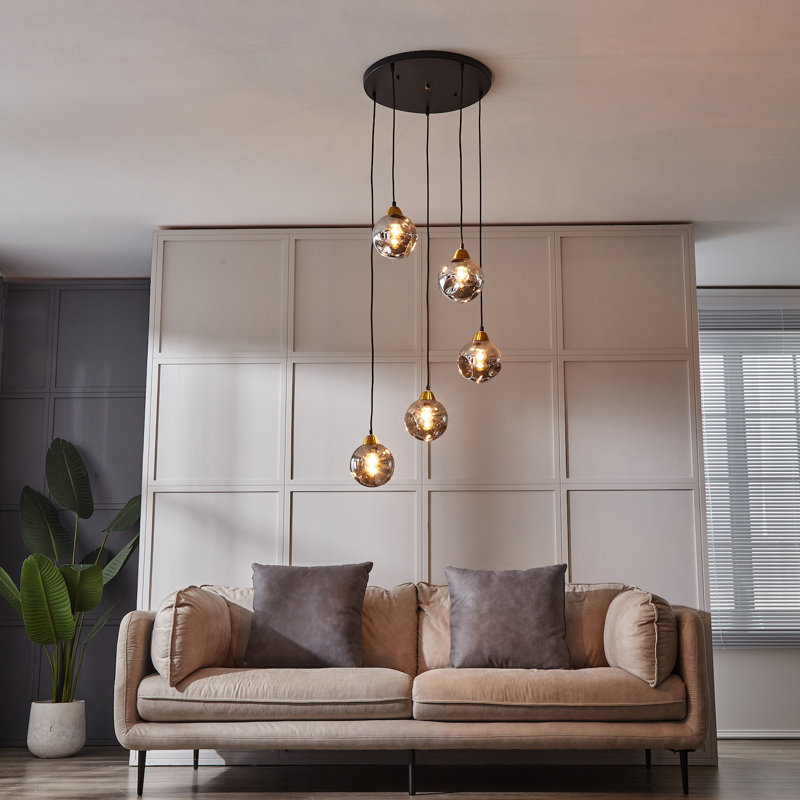 Rotan 5 - Light Cluster Pendant