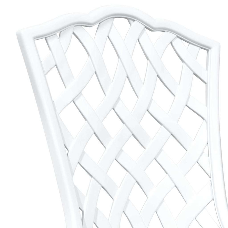 2 - Person Patio Dining Set Square Table, White