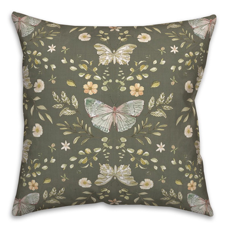 Housse de coussin décoratif en polyester / mélange de polyester, Vert foncé