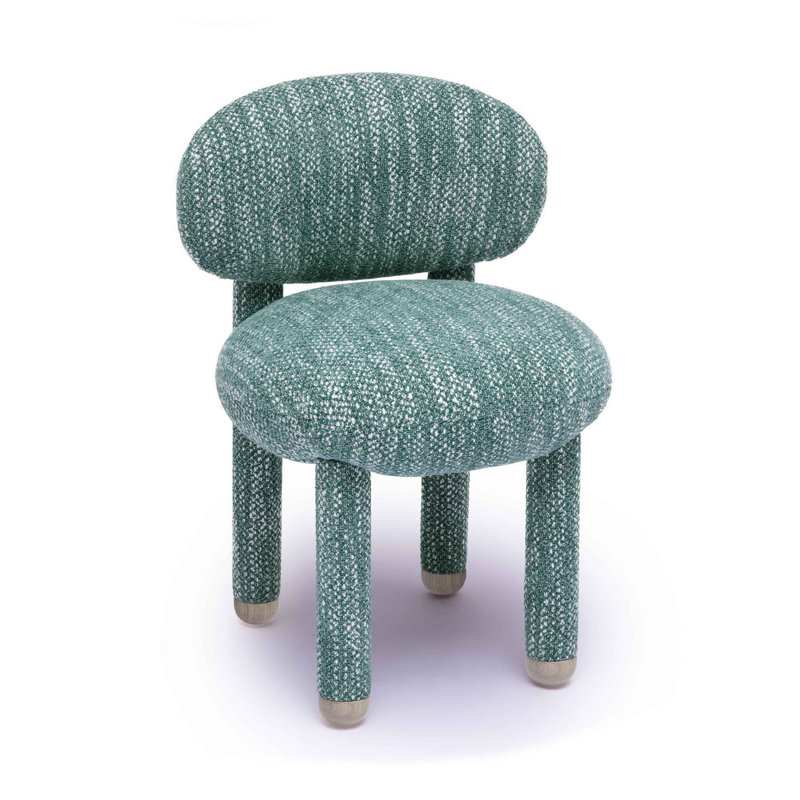 Chaise d'appoint Angela Nubby Performance, Sarcelle