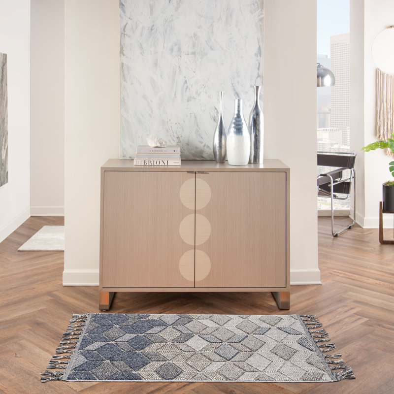 Tapis gris / ardoise Heddy, Rectangle 2 pi 2 po x 4 pi 5 po