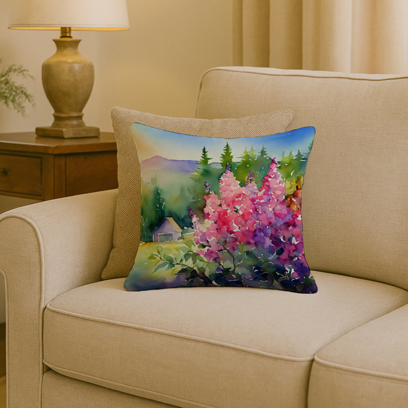 Coussin décoratif Idaho Syringa, Carré 18 po
