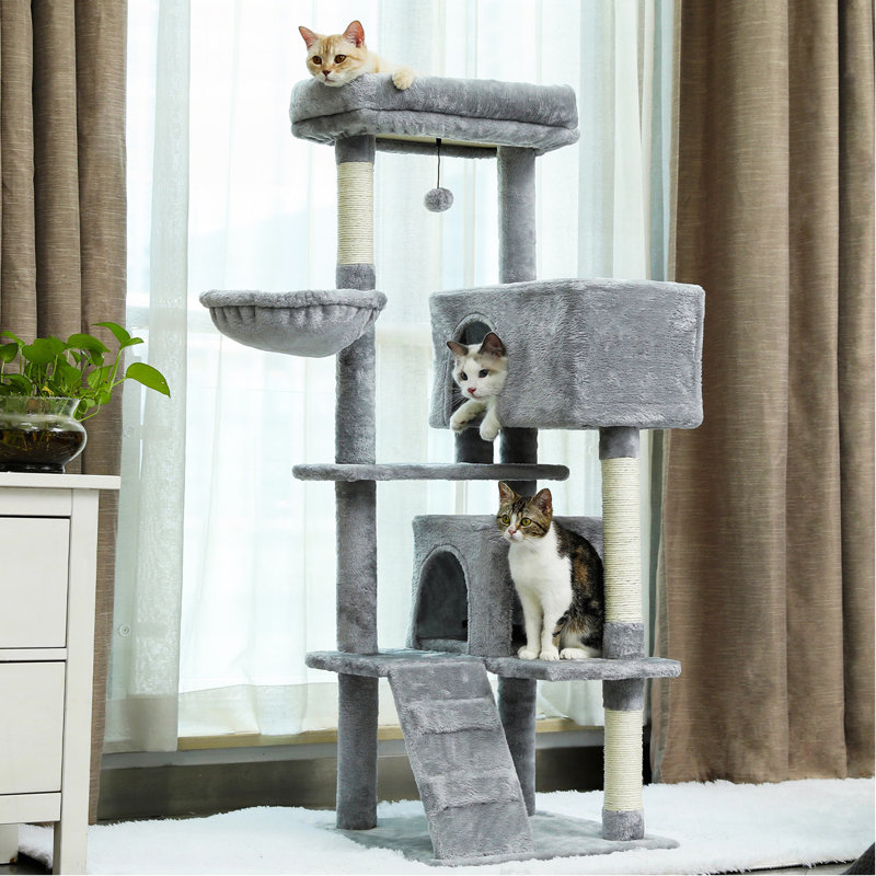 Arbre à chat en sisal, Gris