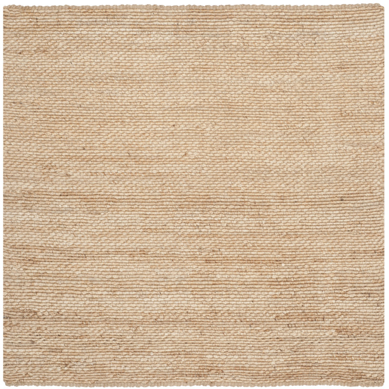 Auckland Handmade Flatweave Natural Area Rug, Square 6'